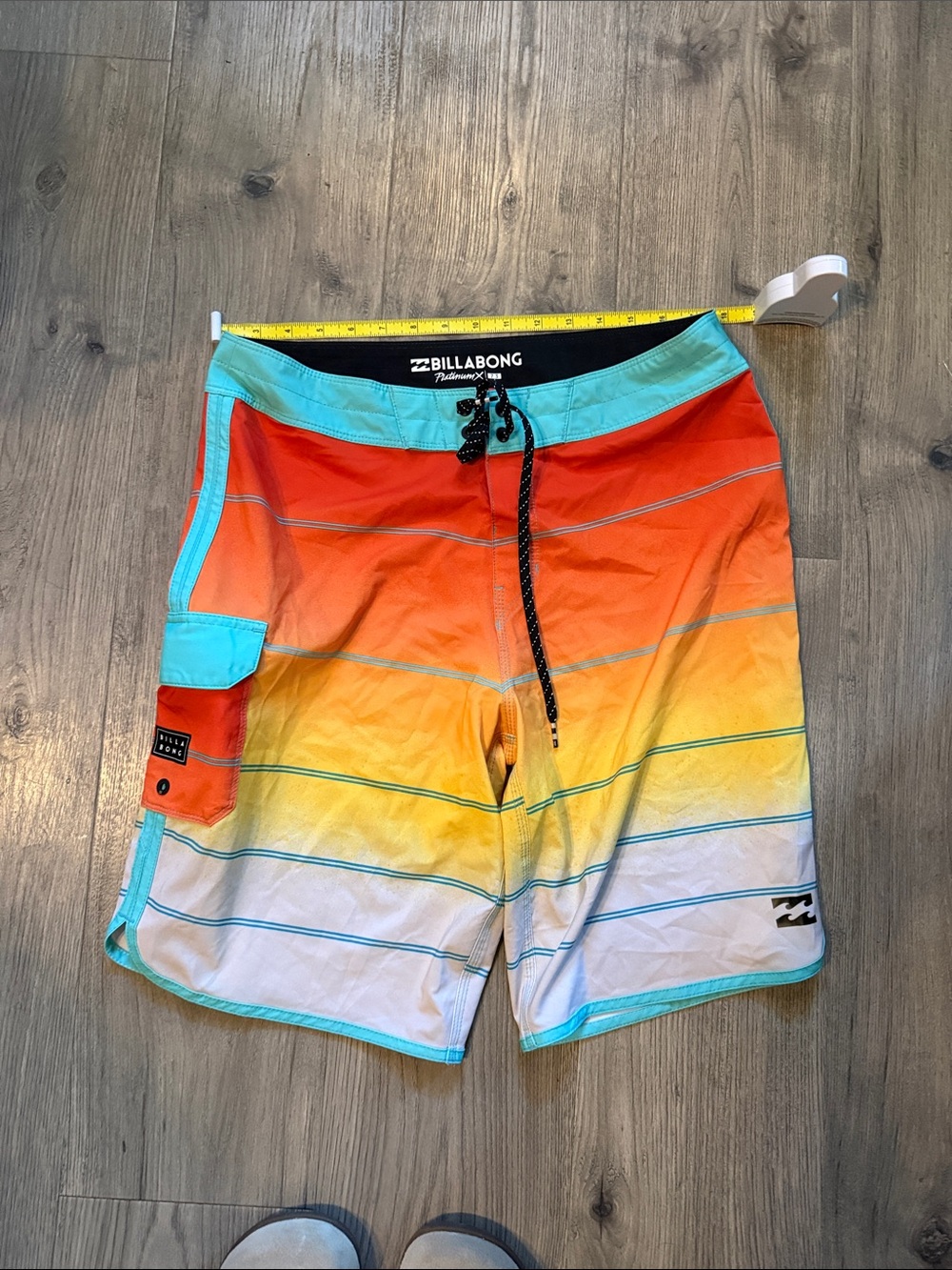 Billabong Men's Gradient Orange to Yellow Boardshorts